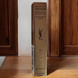 Yves Saint Laurent The Slim Leather Matte Lipstick #14 Rose Curieux NIB